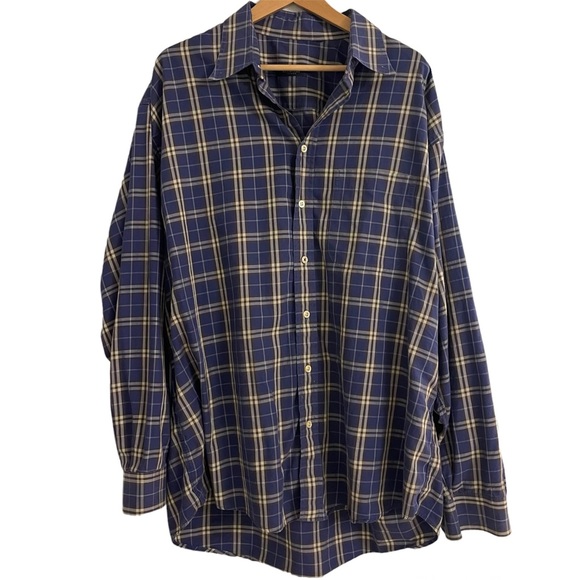 Burberry Other - Burberry Blue and Yellow Plaid Dress Shirt